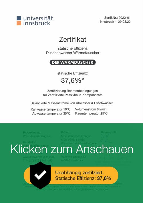 Zertifikat_Effizienz_Waermetauscher_Universitaet_Innsbruck